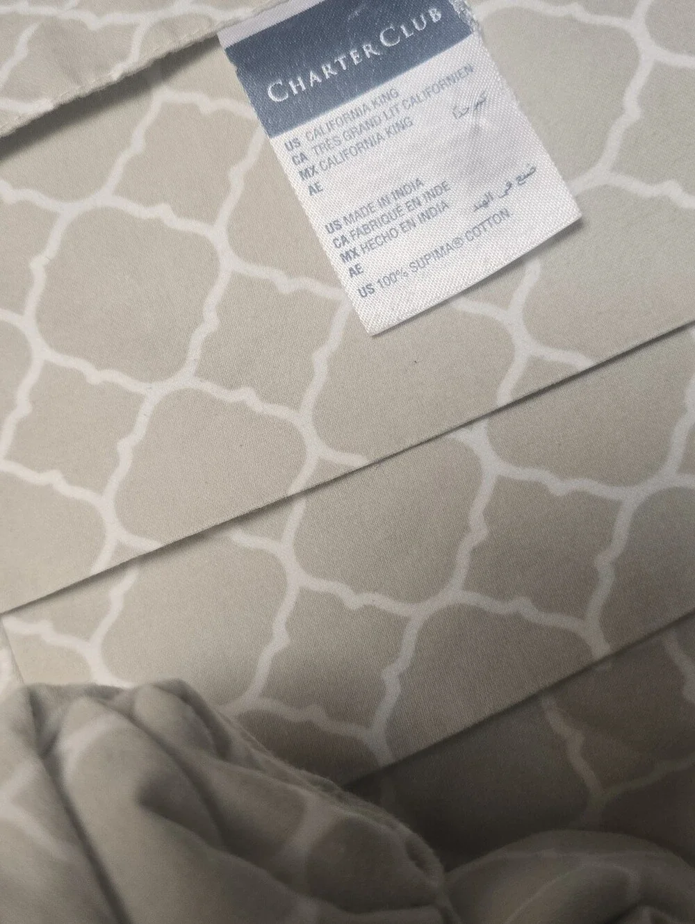 Charter Club Damask 4 Piece Cal King 